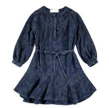 Load image into Gallery viewer, Sapphire Henley Ruffle Dress
