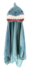 Load image into Gallery viewer, Seaborn Shark Plush Hooded Blanket
