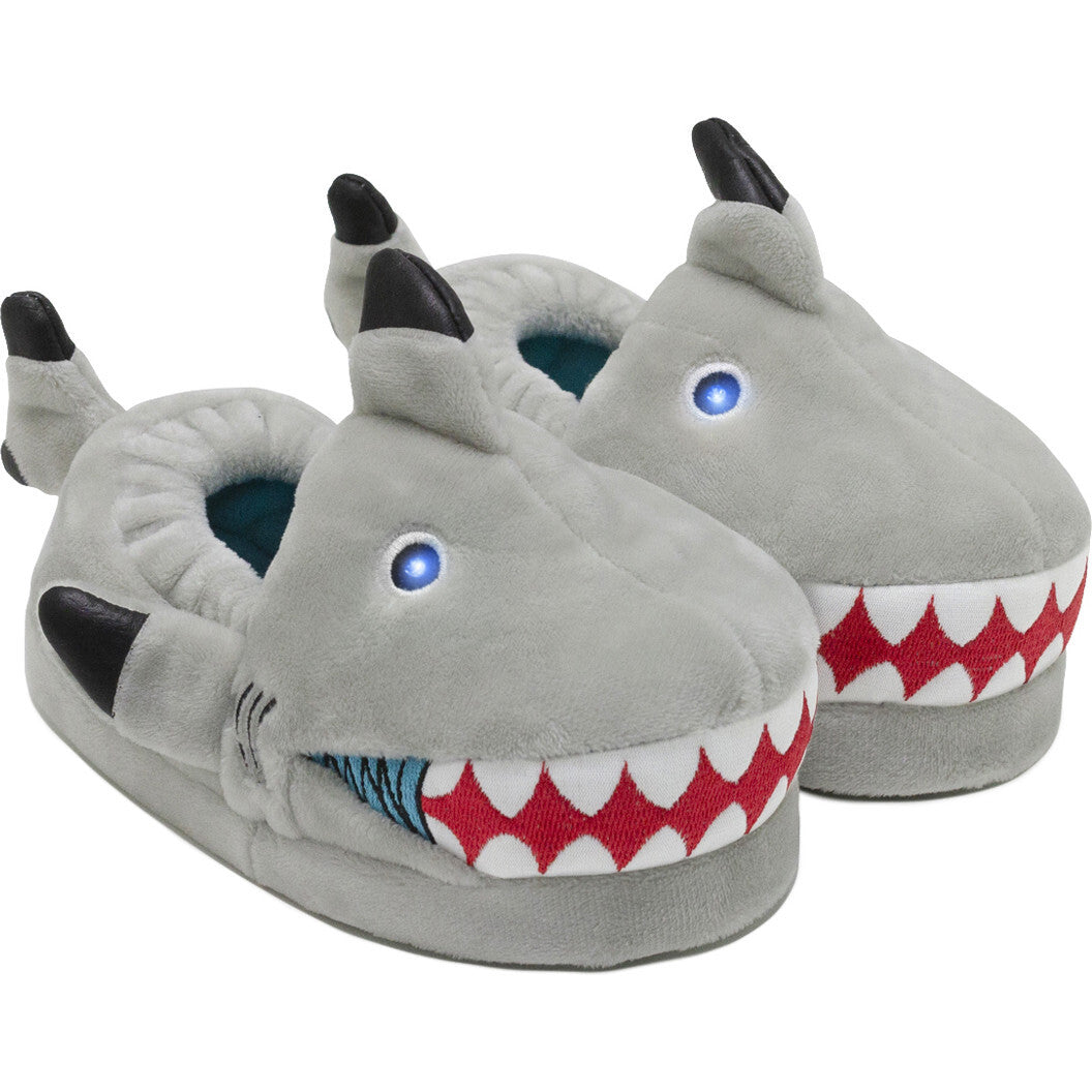 Grey Shark Slippers