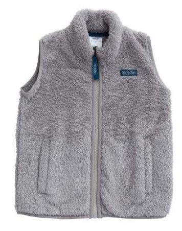 Igneous Gray Solid Sherpa Vest
