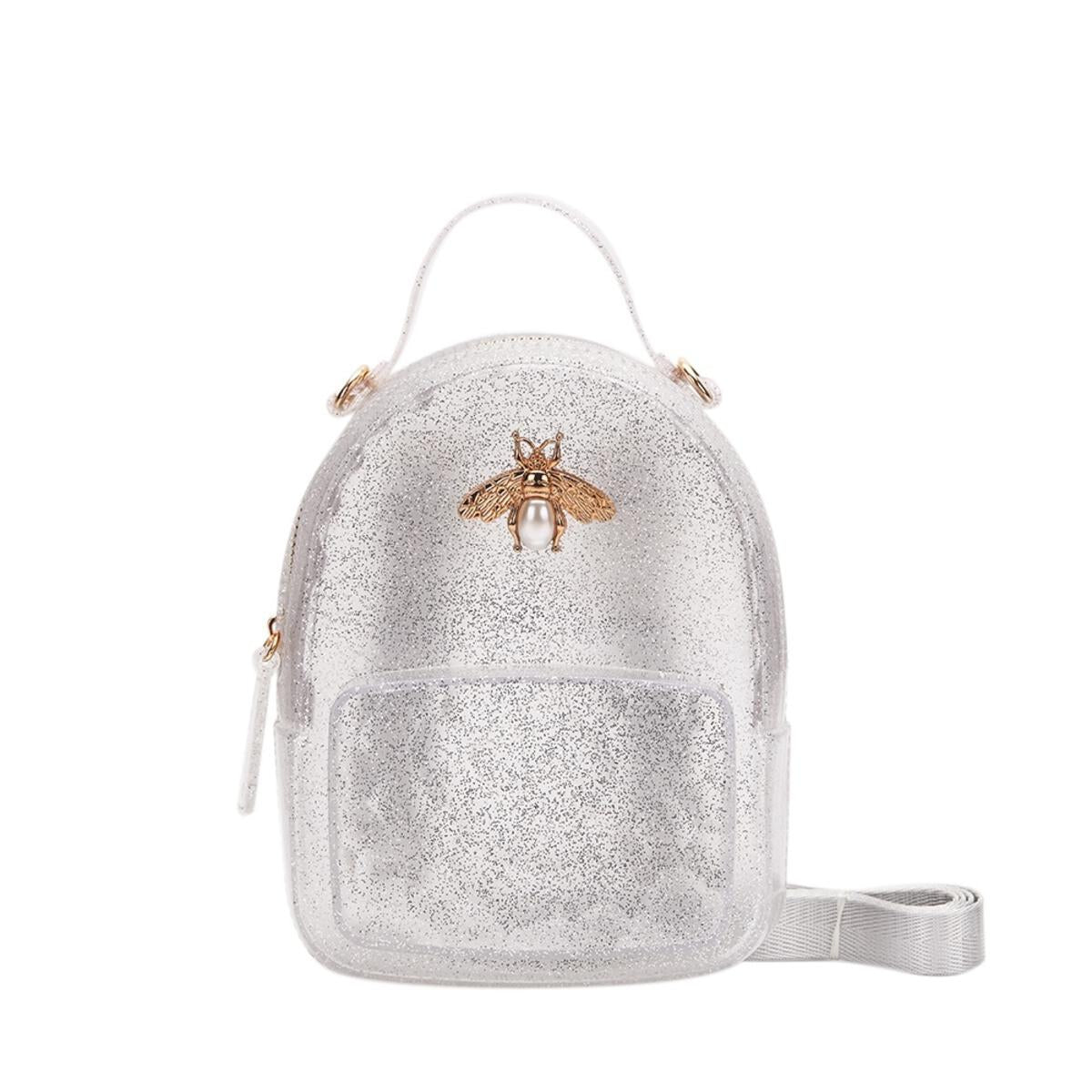 bee mini backpack Jelly Mini Backpack With Bee Pin