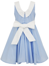 Load image into Gallery viewer, Blue Gingham Sleeveless Dress
