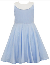 Load image into Gallery viewer, Blue Gingham Sleeveless Dress
