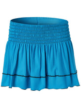 Load image into Gallery viewer, Smocked Tennis Skirt - Turquoise
