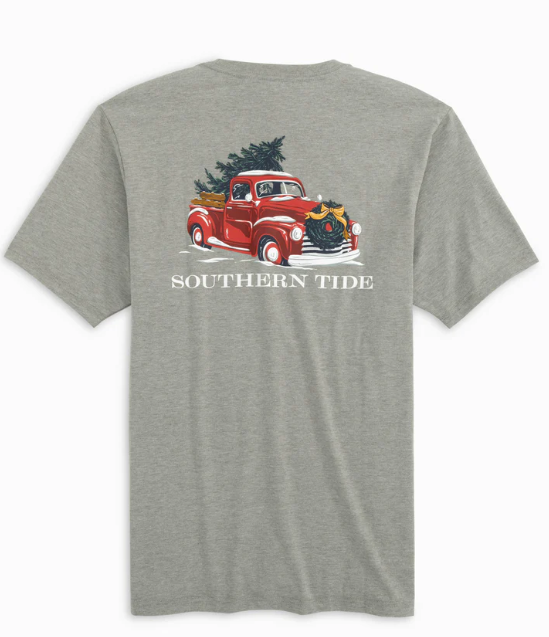 Heather Quarry Short Sleeve Snowy Truck Tee