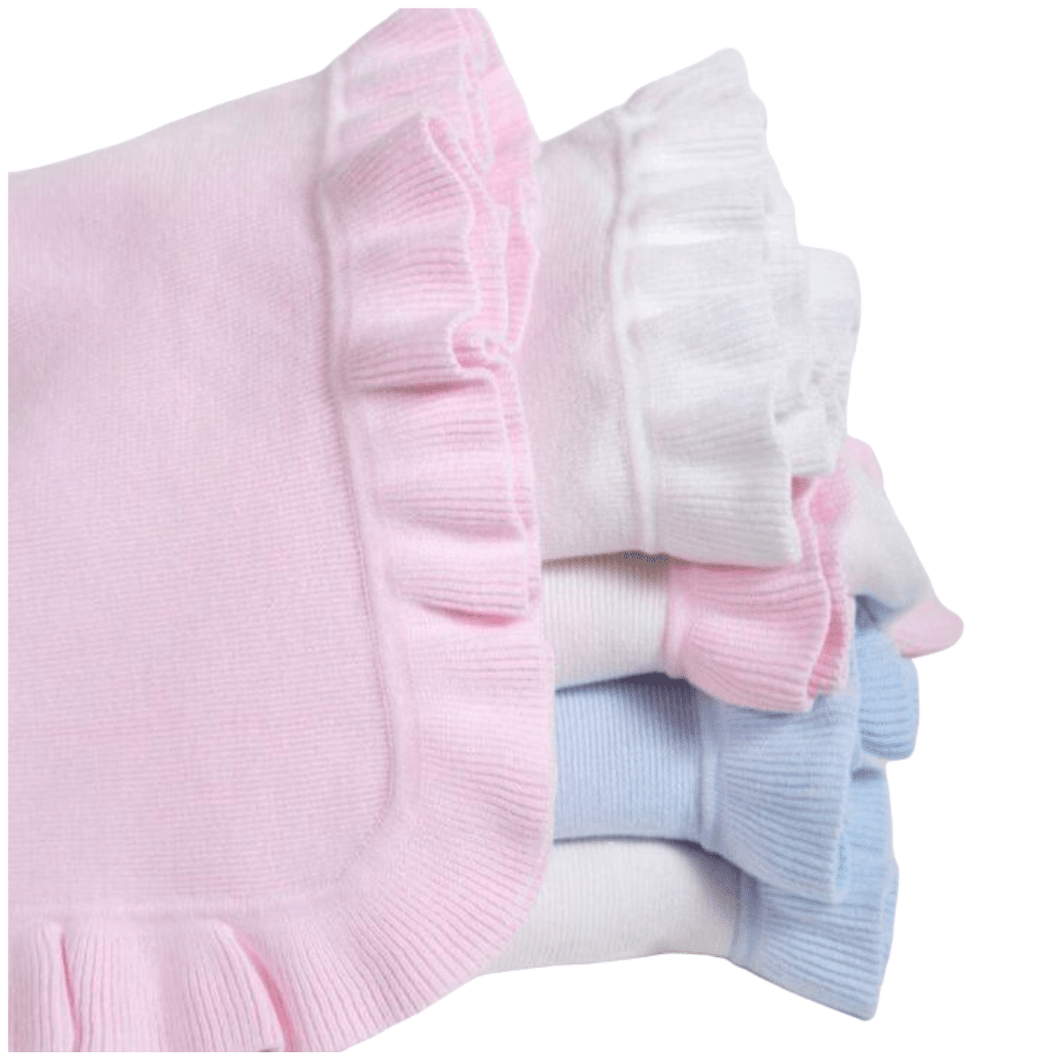 Jersey Knitted Ruffled Blanket