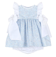 Load image into Gallery viewer, Coastal Chintz Dress With Bows
