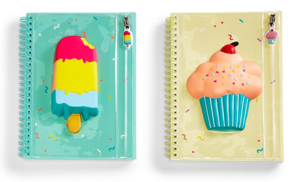 Sweet Treats Squishy Notebook With Pouch