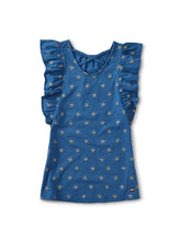 Load image into Gallery viewer, Sparkle Star Scoop Back Ruffle Dress
