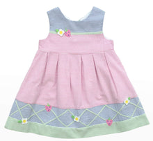 Load image into Gallery viewer, Seersucker Dress With Flowers And Strawberries
