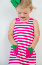 Load image into Gallery viewer, Fruit Salad Strawberry Stripe Knit Dress
