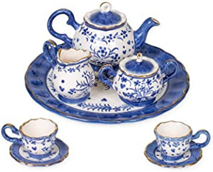 Blue And White Sweetheart Porcelain Tea Set