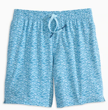 Load image into Gallery viewer, Aquamarine Swim Party Swim Trunk
