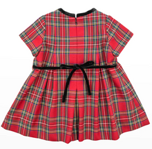 Load image into Gallery viewer, Tartan Plaid Dress With Bows
