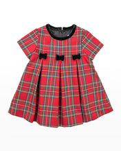 Load image into Gallery viewer, Tartan Plaid Dress With Bows
