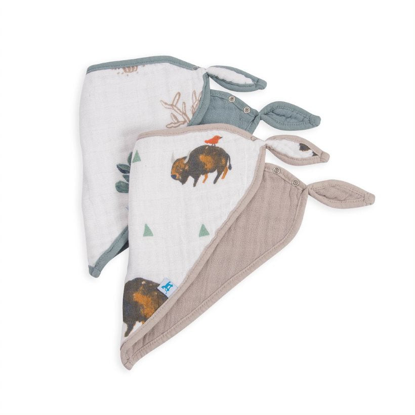 Bandana Bib 2 Pack - Bison