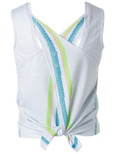 Load image into Gallery viewer, Square Tie Back Tank - Turquoise
