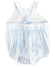 Load image into Gallery viewer, Tighe Bubble Blue Stripe Gauze
