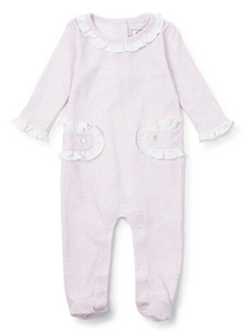 Lucy Romper - Pink Tiny Vine