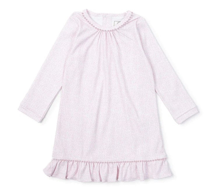 Carlin Pima Dress - Pink Tiny Vine