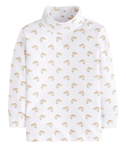 Trout Print Turtleneck