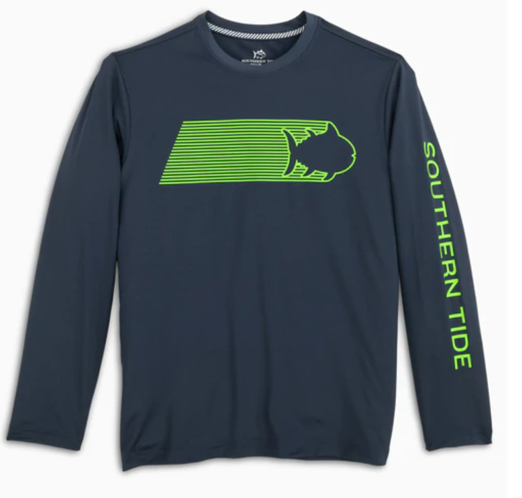 True Navy Skipjack Long Sleeve Performance Tee