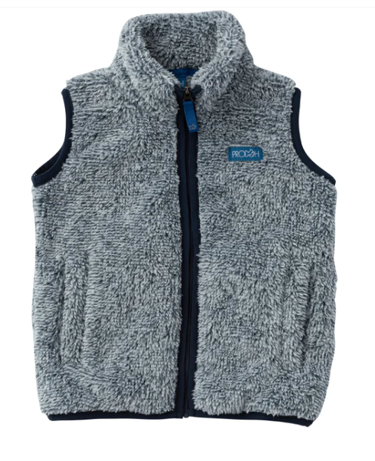 Tonal Navy Sherpa Vest