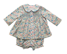 Load image into Gallery viewer, Long Sleeve Smocked Bloomer Set - Tyne Floral

