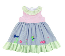 Load image into Gallery viewer, Under The Sea Seersucker Dress
