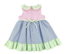 Load image into Gallery viewer, Under The Sea Seersucker Dress
