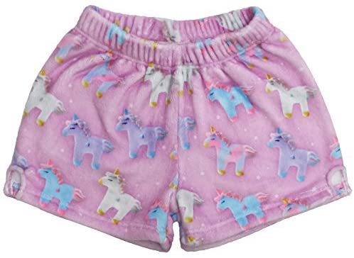Unicorn & Stars Plush Shorts