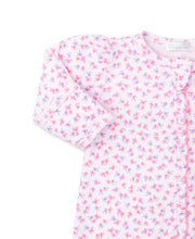 Load image into Gallery viewer, Ditsy Blooms Pink Footie With Zipper
