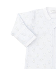 Load image into Gallery viewer, Blue Gingham Bunnies Footie
