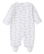 Load image into Gallery viewer, Lovey Lambs Silver Print Footie
