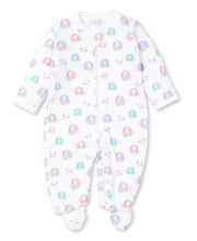 Load image into Gallery viewer, Elephant Flower Fiesta Print Footie With Zipper
