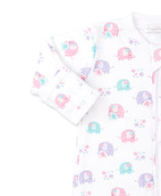 Load image into Gallery viewer, Elephant Flower Fiesta Print Footie With Zipper
