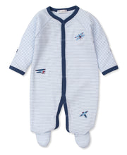 Load image into Gallery viewer, High Flyers Stripe Footie

