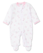 Load image into Gallery viewer, Peppy Pups Footie with Zipper - Pink
