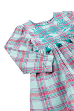 Load image into Gallery viewer, Sunflower Embroidered Plaid Dress
