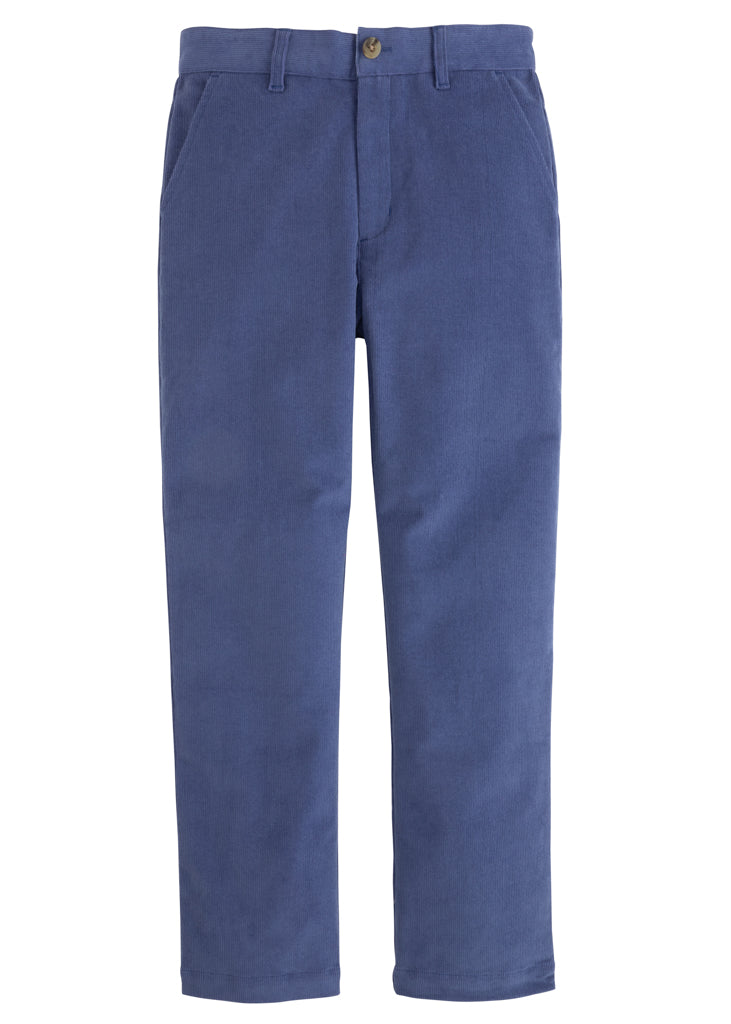 Classic Gray Blue Corduroy Pant