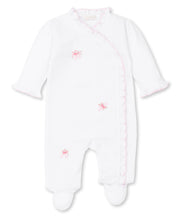 Load image into Gallery viewer, Belle Rose Footie With Hand Embroidery
