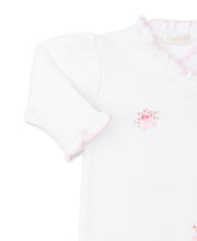 Load image into Gallery viewer, Belle Rose Footie With Hand Embroidery
