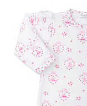 Load image into Gallery viewer, Rosebuds En Pointe Print Footie with Zipper - Pink
