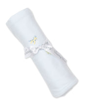 Load image into Gallery viewer, Jungle Jury Blanket with Embroidery - Blue Stripe
