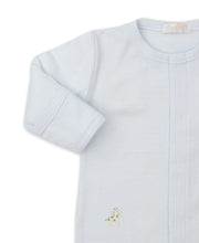 Load image into Gallery viewer, Jungle Jury Footie with Embroidery - Light Blue Stripe
