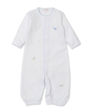 Load image into Gallery viewer, Jungle Jury Converter Gown with Embroidery - White with Blue
