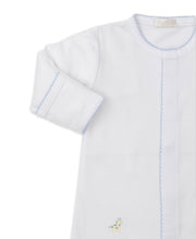Load image into Gallery viewer, Jungle Jury Converter Gown with Embroidery - White with Blue

