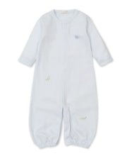 Load image into Gallery viewer, Jungle Jury Converter Gown with Embroidery - Light Blue Stripe
