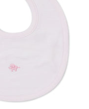 Load image into Gallery viewer, Jungle Jury Bib with Embroidery - Light Pink Stripe

