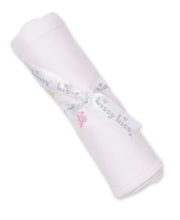 Load image into Gallery viewer, Jungle Jury Blanket with Embroidery - Light Pink Stripe

